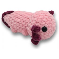 Vali Crochet Háčkovaný Axolotl Barva zvířátka Růžová