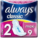 Always Classic Wings Maxi hygienické vložky 9 ks – Sleviste.cz