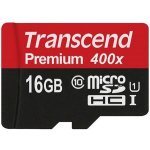 Transcend 16 GB microSDHC UHS-I U1 TS16GUSDCU1 – Zboží Mobilmania