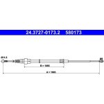 Lanko ruční brzdy ATE 24.3727-0173 (AT 580173) – Sleviste.cz