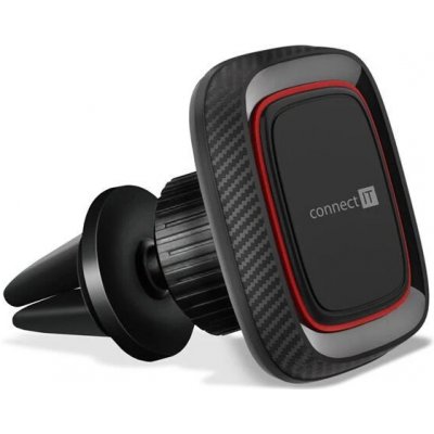 CONNECT IT InCarz 4Strong360 CARBON univerzální magnetický držák do auta, 4 magnety, ČERVENÝ | Zboží Auto