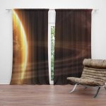 Sablio Zatemňovací Závěsy BLACKOUT Vesmír: 2ks 140x250cm – Zboží Dáma