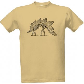 Tričko s potiskem Stegosaurus Více barev pánské pánské Písková