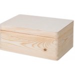 ČistéDřevo Dřevěný box s víkem 30X20X14 CM bez rukojeti