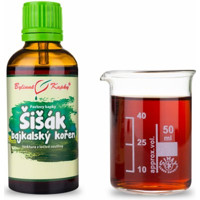 Bylinné kapky tinktura Šišák bajkalský kořen 50 ml – Hledejceny.cz