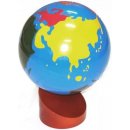 Montessori smyslová pomůcka Montessori G005 glóbus barevné kontinenty