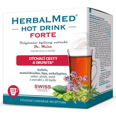 HERBALMED HotDrink Forte Dr.Weiss s kofein.12sáčků – Zboží Mobilmania