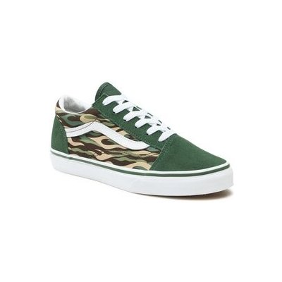 Vans Jn Old Skool VN0A5EE6BGK1 zelená – Zboží Mobilmania