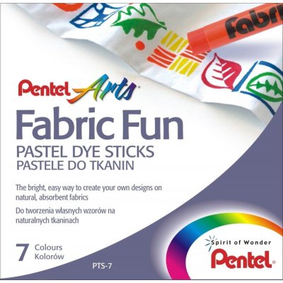 Voskovky na textil Pentel Arts 7 barev – Zboží Mobilmania