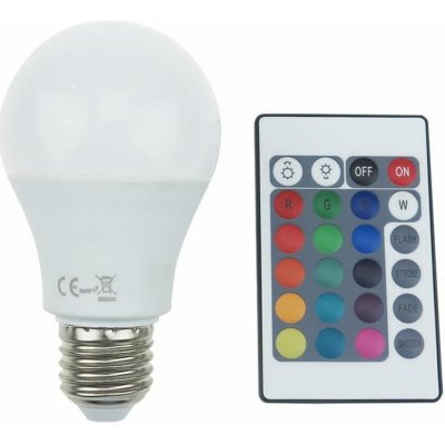 ACA Lighting LED SMD A60 E27 230V 8W IR RGB+3000K 180st 650lm Ra80 A608RGBWN – Hledejceny.cz