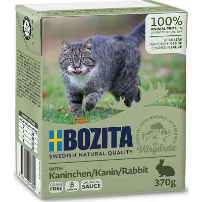 Bozita cat chunks in gravy with rabbit 370 g – Hledejceny.cz