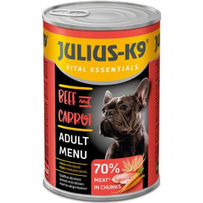 Julius-K9 Vital Essentials Adult Menu Beef & Carrot 24 x 1,24 kg – Zboží Mobilmania