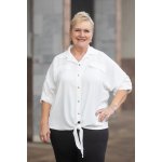 Košile s vázáním WISH Bílá – Sleviste.cz