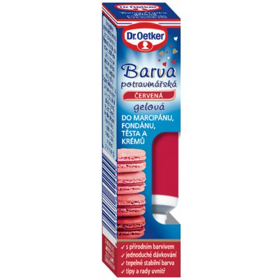 Dr. Oetker Barva gelová potravinářská červená 10g – Sleviste.cz