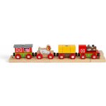 Hop Bigjigs Rail Vláček farma + 3 koleje – Sleviste.cz