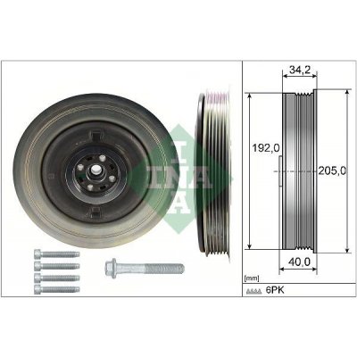 Sada řemenice, kliková hřídel Schaeffler INA 544 0504 20 – Zboží Mobilmania