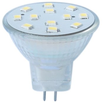 Diolamp SMD LED Reflektor MR11 2.5W/GU4/12V AC-DC/6000K/220Lm/120°
