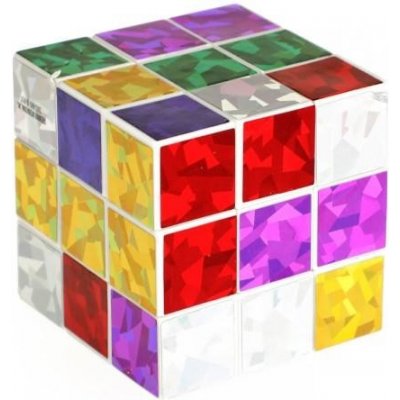 Teddies Kostka skládací hlavolam plast třpytivá 6 5x6 5cm – Zboží Dáma