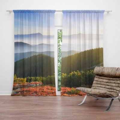 Závěsy Příroda: 2 ks - 140x250 cm - Sablio – Hledejceny.cz