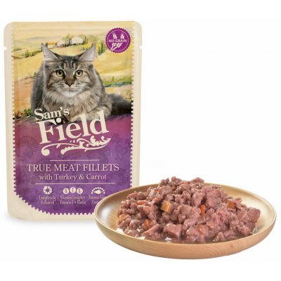 Sam's Field True Meat Fillets Turkey & Carrot 85 g – Sleviste.cz