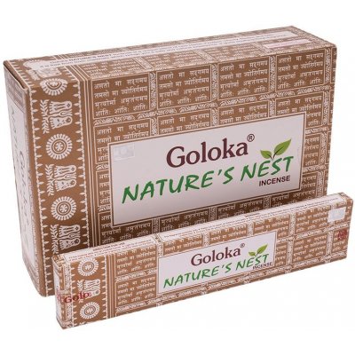 Goloka Natures Nest indické vonné tyčinky 12 x 15 ks – Hledejceny.cz
