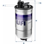 UFI Palivový filtr 24.391.00 – Zboží Mobilmania