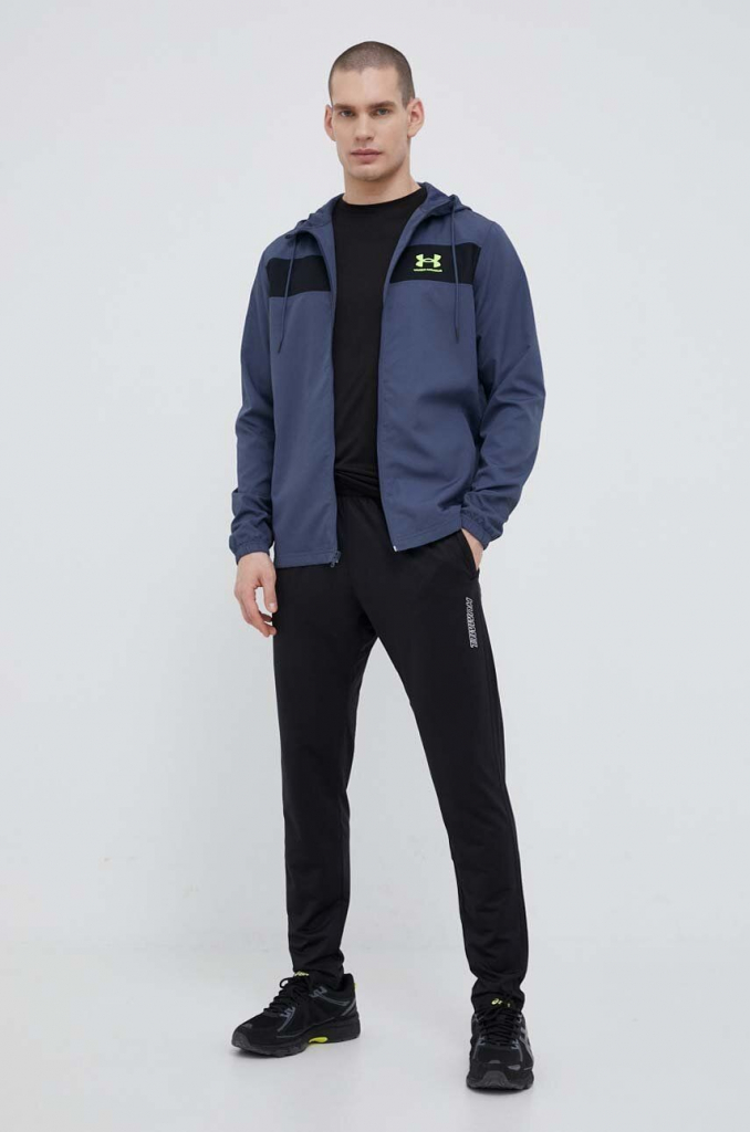  UA SPORTSTYLE WINDBREAKER, Black - men's jacket - UNDER  ARMOUR - 44.33 € - outdoorové oblečení a vybavení shop