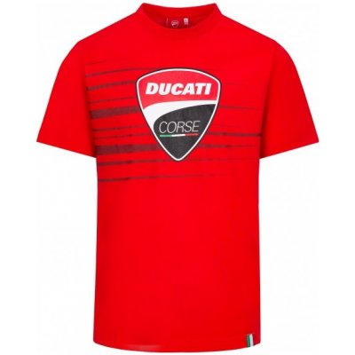 GP APPAREL triko DUCATI CORSE Logo and Stripes red