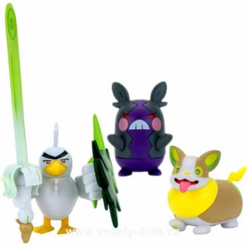 Boti Pokémon akční Sirfetchd Morpeko a Yamper 5