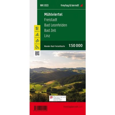 Mühlviertel – Freistadt – Bad Leonfelden – Bad Zell – Linz, Wanderkarte 1:50 000