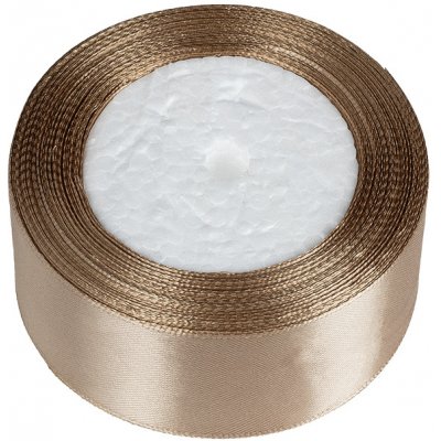 Bellatex Stuha saténová Hnědá 40 mm/ 22,5 m – Zboží Mobilmania