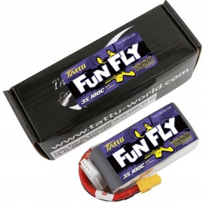 Akumulátor Tattu Funfly 1550mAh 11,1V 100C 3S1P – Zboží Dáma