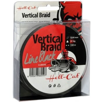 Hell-Cat šňůra Braid Line Vertical Red 150m 0,37mm 33kg