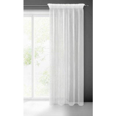 ZÁCLONA NICEA NA PÁSCE 140X270 CM BÍLÁ – Hledejceny.cz