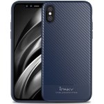 iPaky Carbon Fiber modrý – iPhone X / XS – Zboží Mobilmania