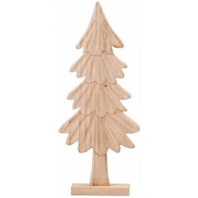 Z - TRADE Dřevěný dekorační stromek na postavení, 13 × 5 × 30,5 cm, přírodní – Hledejceny.cz