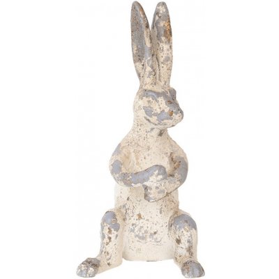 Béžovo-šedá dekorace králík ve vintage stylu - 8*9*17 cm – Hledejceny.cz