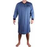 Pánská noční košile bavlněná dlouhý rukáv Petr MP-3692 modrá – Zboží Dáma