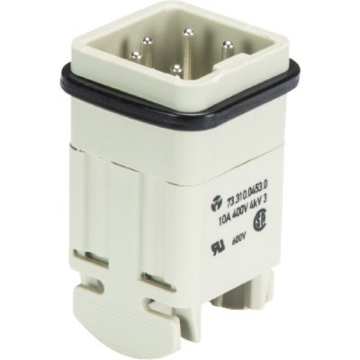 WIELAND Díl 73.310.0453.0 400V 10A pro konektor 4-pólový vidlicový 73.310.0453.0 – Zboží Mobilmania