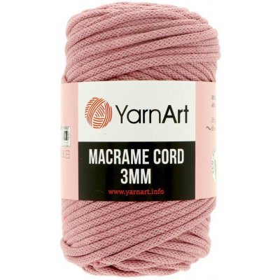 YarnArt Macrame Cord 792 tmavě starorůžová – Sleviste.cz