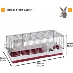 Ferplast Klec KROLIK XL s výbavou králík 120 x 60 x 50 cm – Zboží Mobilmania