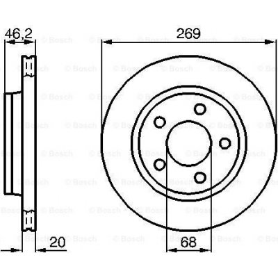 BOSCH Brzdový kotouč 0 986 478 316 – Zbozi.Blesk.cz