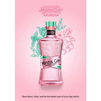 Mintis Gin Amarena 41,8% 0,7 l (holá láhev) – Hledejceny.cz