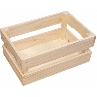 Dřevěná úložná bednička/box, 33 x 22 x 14 cm – Hledejceny.cz