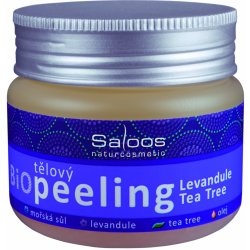Saloos Bio tělový peeling Levandule Tea Tree 140 ml