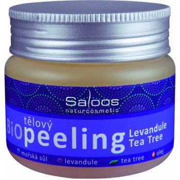 Saloos Bio tělový peeling Levandule Tea Tree 140 ml