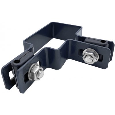 Příchytka plotového panelu na sloupek 60x40 - rohová, antracit – Hledejceny.cz