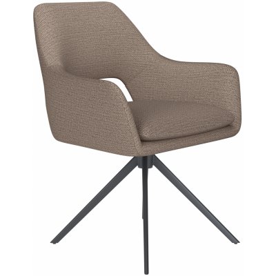 White Label Living Mos kovové nohy rovné / taupe látkový potah