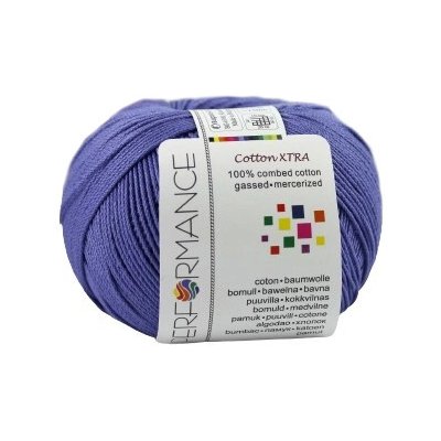 Performance Bavlněná příze Cotton Xtra 74 - fialová 50g 150m – Zboží Mobilmania