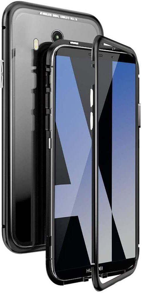 Pouzdro Beweare Magnetické oboustranné s tvrzeném sklem Honor 8x - černé